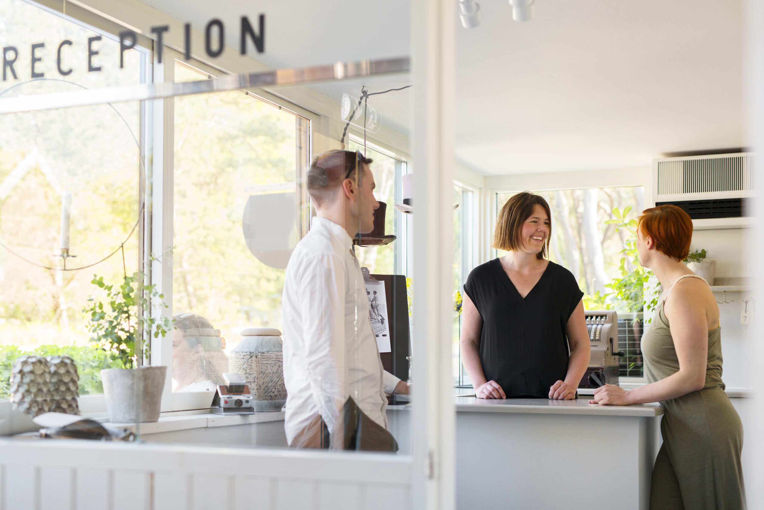 Reception og venteområde